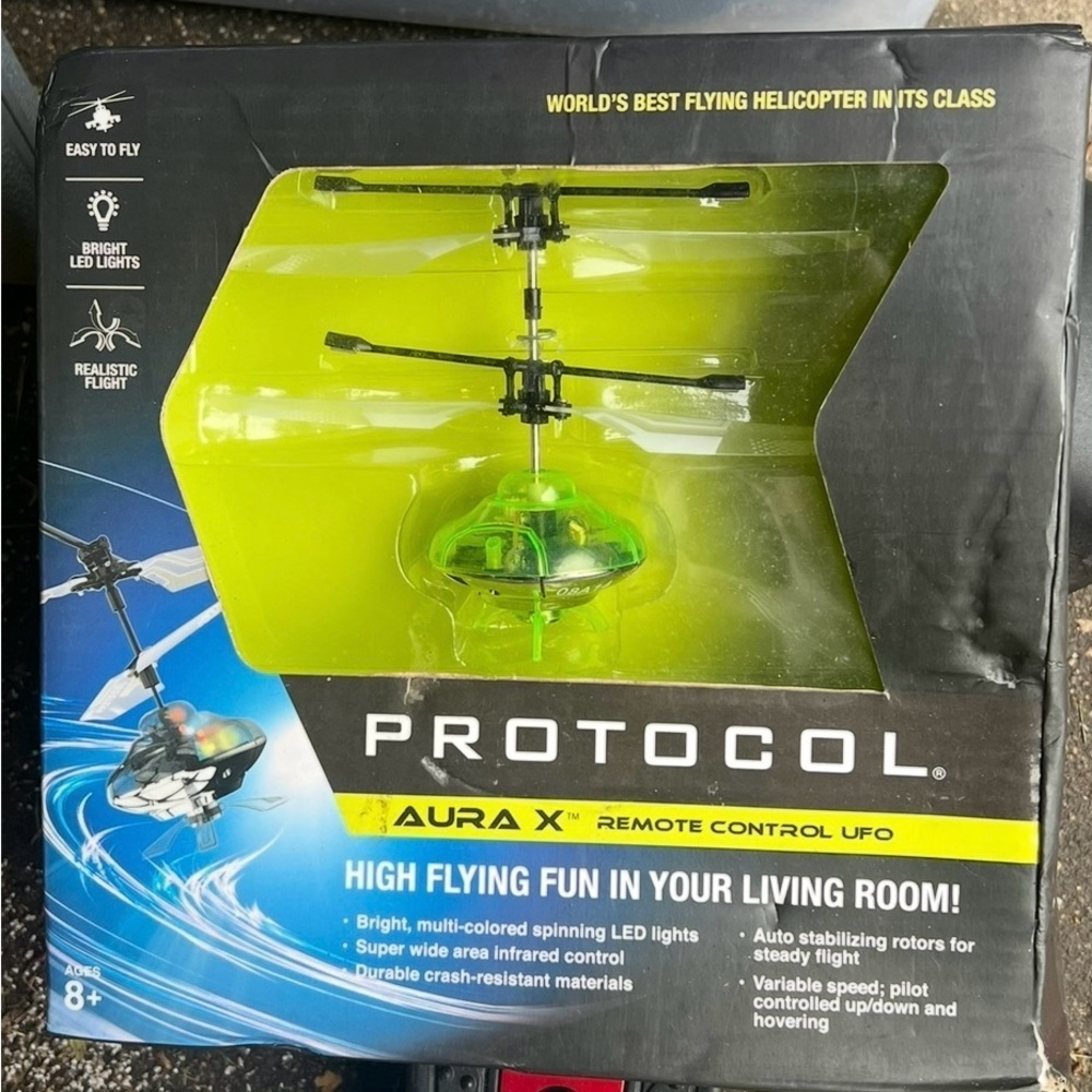 Protocol Remote Control Aura Blue UFO Colored Spinning LED Lights